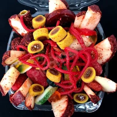 Volcán Individual con manzana enchilada
